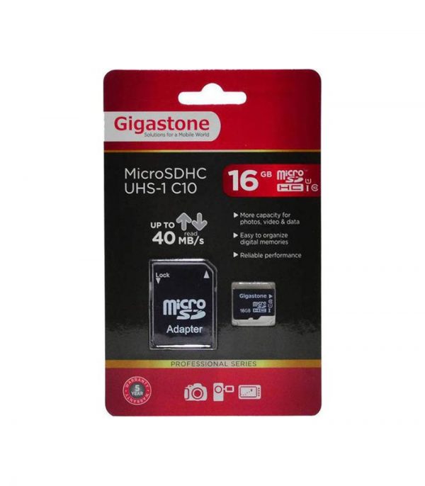 Gigastone MicroSDHC UHS-1 16GB C10