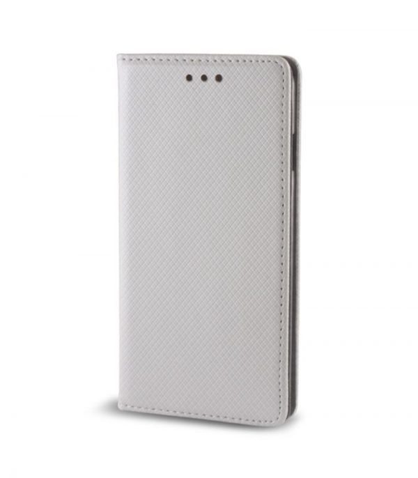 OEM Book Smart Magnet Θήκη για Huawei P9 Lite mini - Ασημί