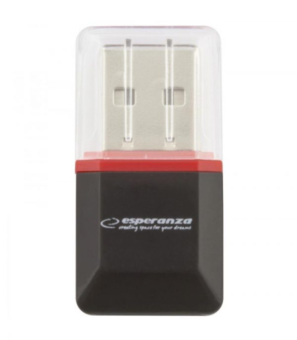 Esperanza Micro SD USB 2.0 Card Reader - Μαύρο