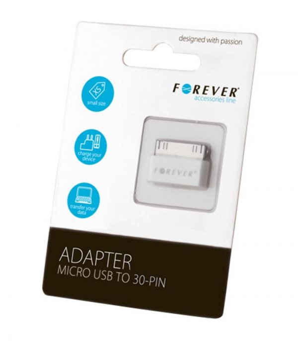 Forever adapter micro USB to 30-PIN (iPhone 3/4)