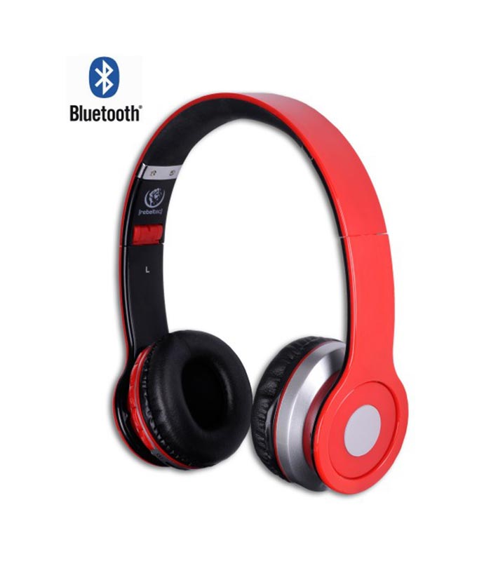 Rebeltec Wireless Headphones Crystal - Κόκκινο