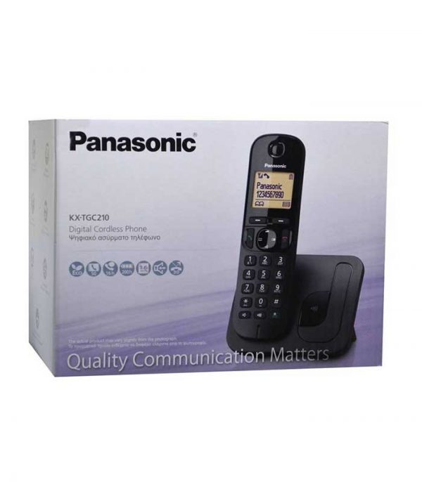 Panasonic KX-TGC210GRB Ασύρματο Ψηφιακό Τηλέφωνο - Μαύρο