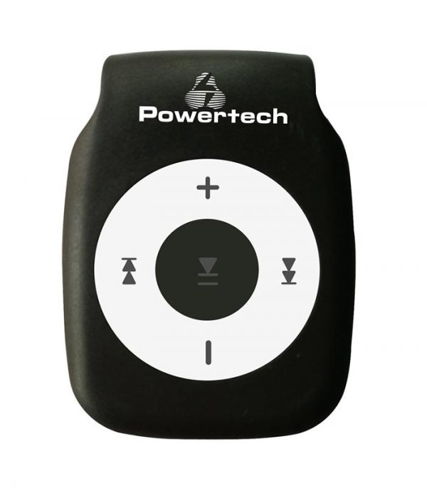 Powertech MP3 Player με clip, επαναφορτιζόμενο, microSD - Μαύρο