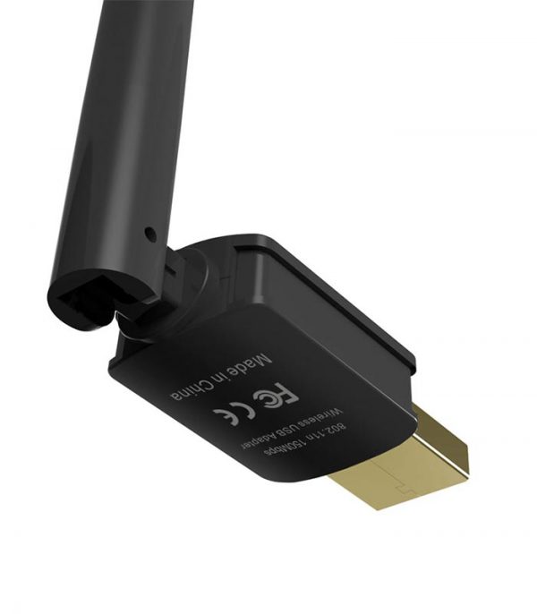 Powertech Wireless USB adapter, 150Mbps, 2.4GHz, 5dBi, MT7601