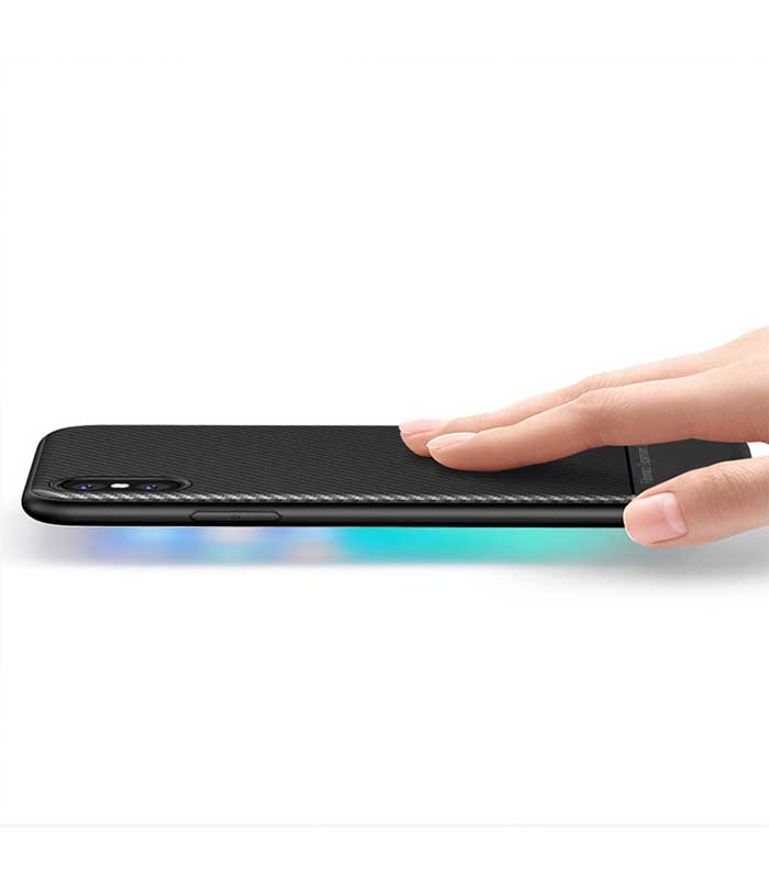 iPaky Carbon Fiber Θήκη για Samsung iPhone X/XS - Μαύρο