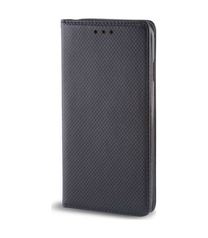 OEM Book Smart Magnet Θήκη για Samsung Galaxy A6+ (2018) - Μαύρο