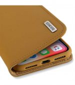 DUX DUCIS Wish Genuine Leather Bookcase type case Θήκη για Apple iPhone XS / X - Καφέ