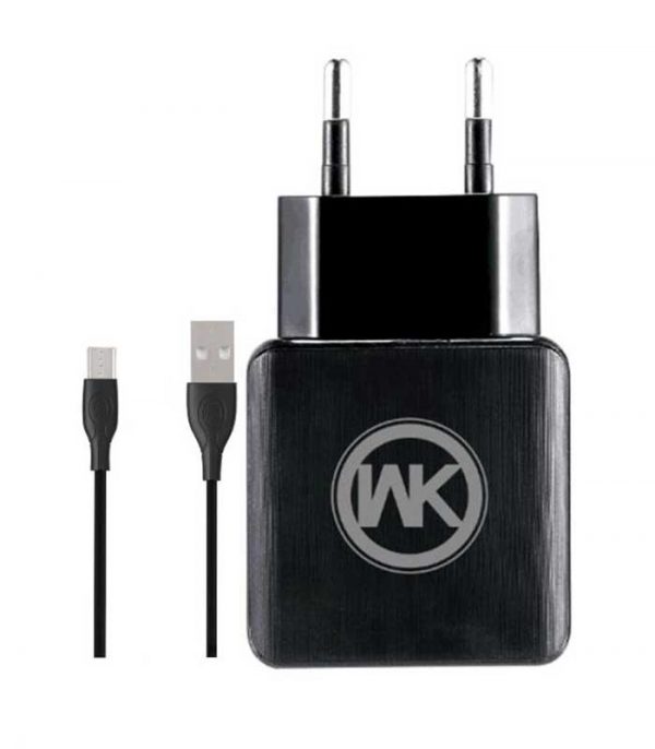 WK WP-U11 Combo+ micro USB Cable & Wall Adapter - Μαύρο