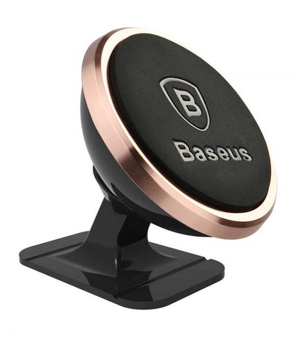 Baseus 360 Degree Rotation Μαγνητική Βάση Αυτοκινήτου - Ροζ/Χρυσό