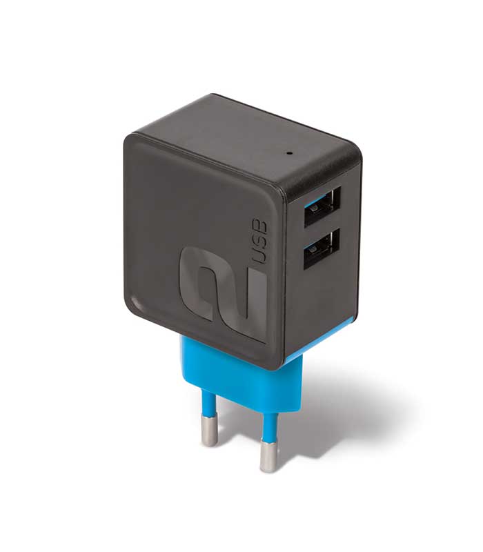 Forever TC-04 2xUSB Wall Charger 3.4A - Μαύρο