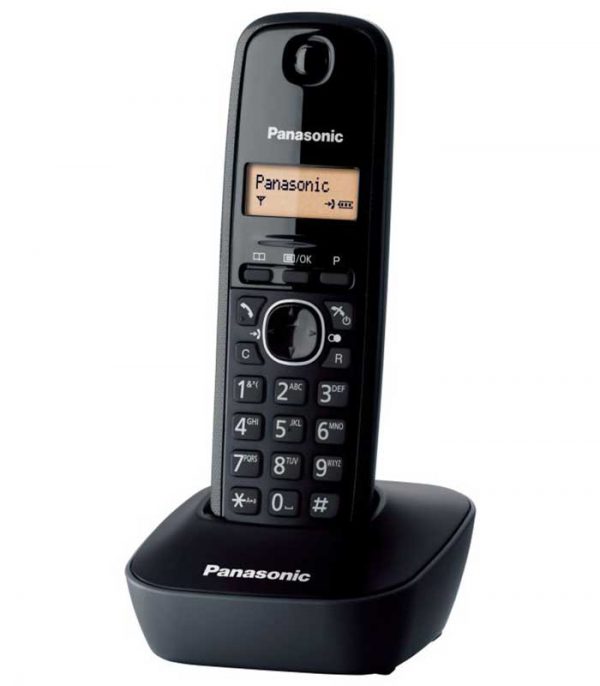 Panasonic KX-TG1611GRH Ασύρματο Τηλέφωνο - Μαύρο