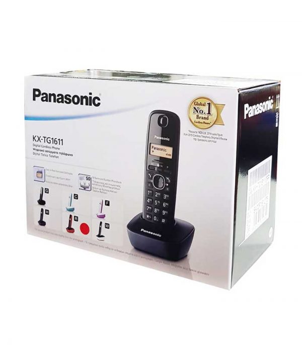 Panasonic KX-TG1611GRR Ασύρματο Τηλέφωνο - Μαύρο/Κόκκινο