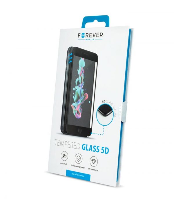 Forever Tempered Glass 9H 5D για Huawei Mate 20 Lite - Μαύρο