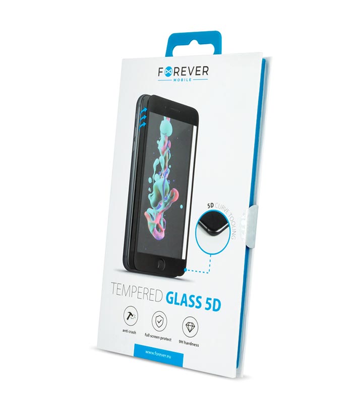 Forever Tempered Glass 9H 5D για Huawei P20 Lite - Μαύρο
