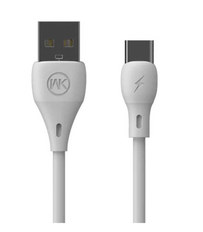 WK WDC-072 Καλώδιο Φόρτισης USB σε USB Type C (1m) - Λευκό