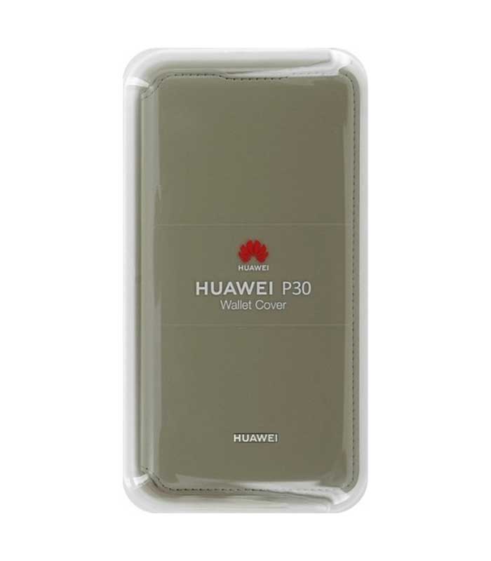 Original Wallet Flip Cover Θήκη για Huawei P30 - Χακί
