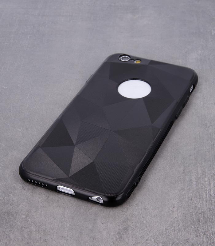 OEM TPU Geometric Shine Θήκη για iPhone XS - Μαύρο