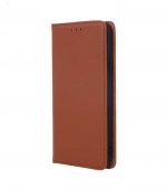 OEM Real Leather Book Θήκη για Samsung Galaxy A20e - Καφέ