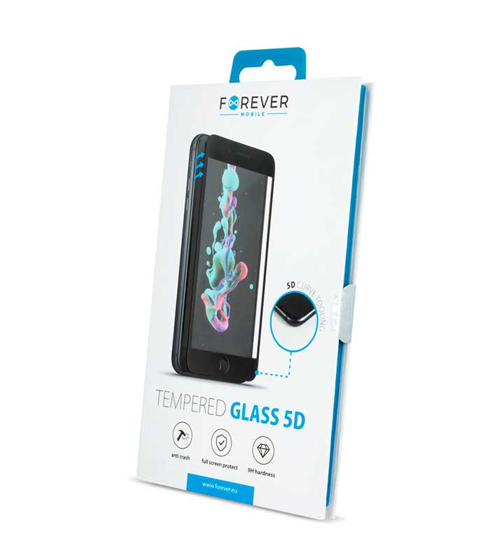 Forever Tempered Glass 5D για Samsung M30 - Μαύρο