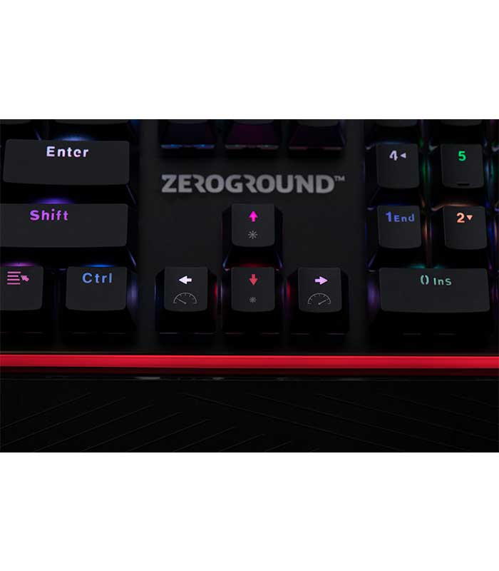 Zeroground KB-2800G SATOMI Gaming Ενσύρματο Μηχανικό Πληκτρολόγιο RGB