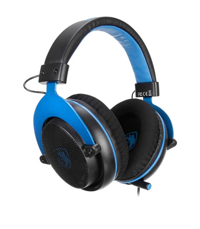 SADES Gaming Headset Mpower PS4/Xbox One/PC 3.5mm, 50mm - Μπλε