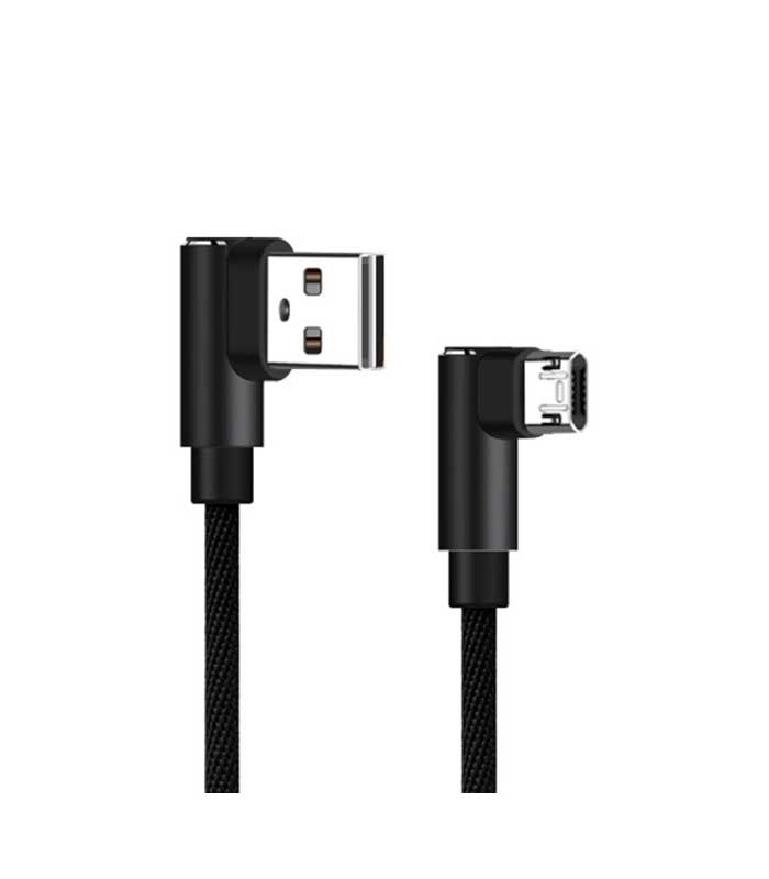 Powertech Καλώδιο USB σε Micro USB game 90 PTR-0042 copper, 1m, μαύρο