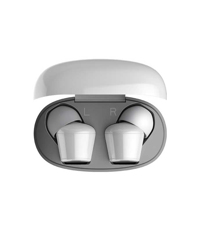 HIFUTURE earbuds FlyBuds, true wireless, με θήκη φόρτισης, λευκά