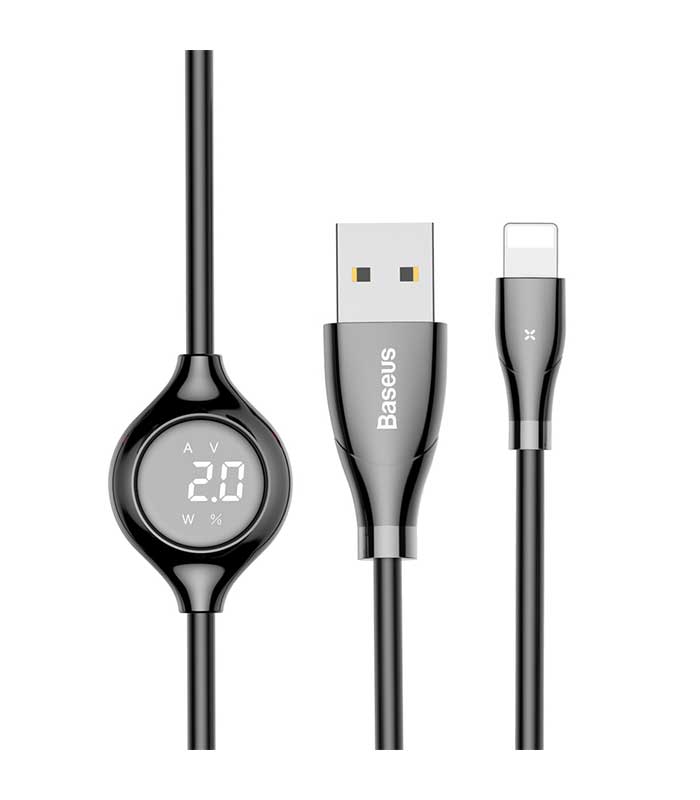 Baseus Big Eye Regular USB to Lightning Cable Μαύρο 1.2m (CALEYE-01)
