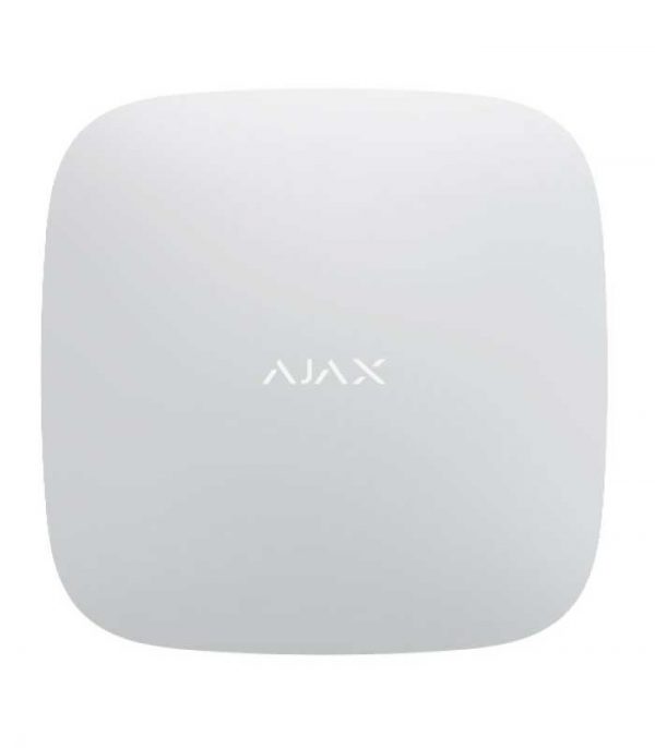 Ajax Hub 2 Κεντρική μονάδα του συστήματος με οπτική επιβεβαίωση συναγερμού - Λευκό