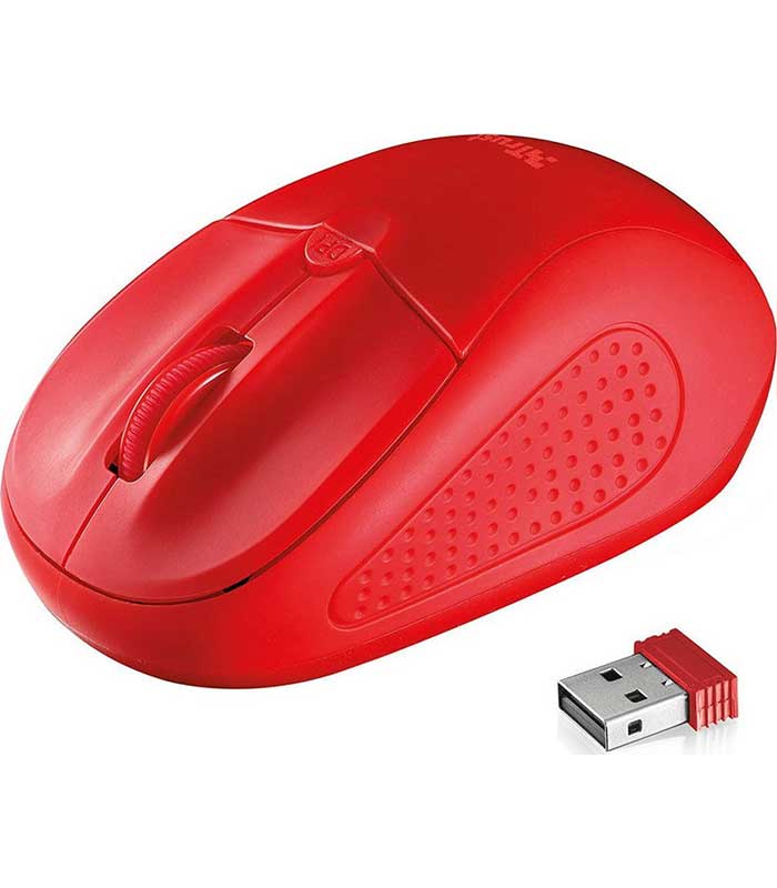 Trust Primo mini Ασύρματο Οπτικό Ποντίκι - Κόκκινο