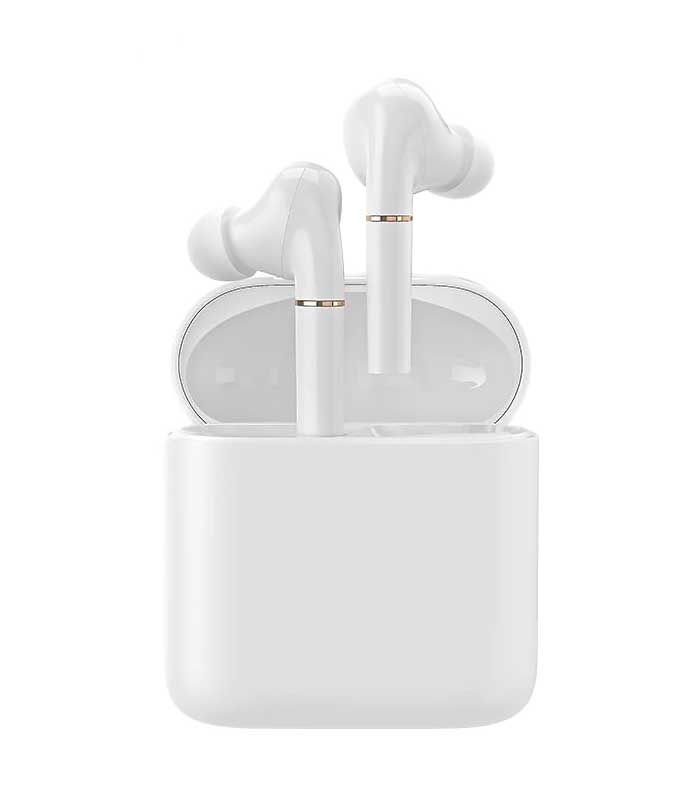 HAYLOU earphones T19, true wireless, θήκη φόρτισης, λευκά