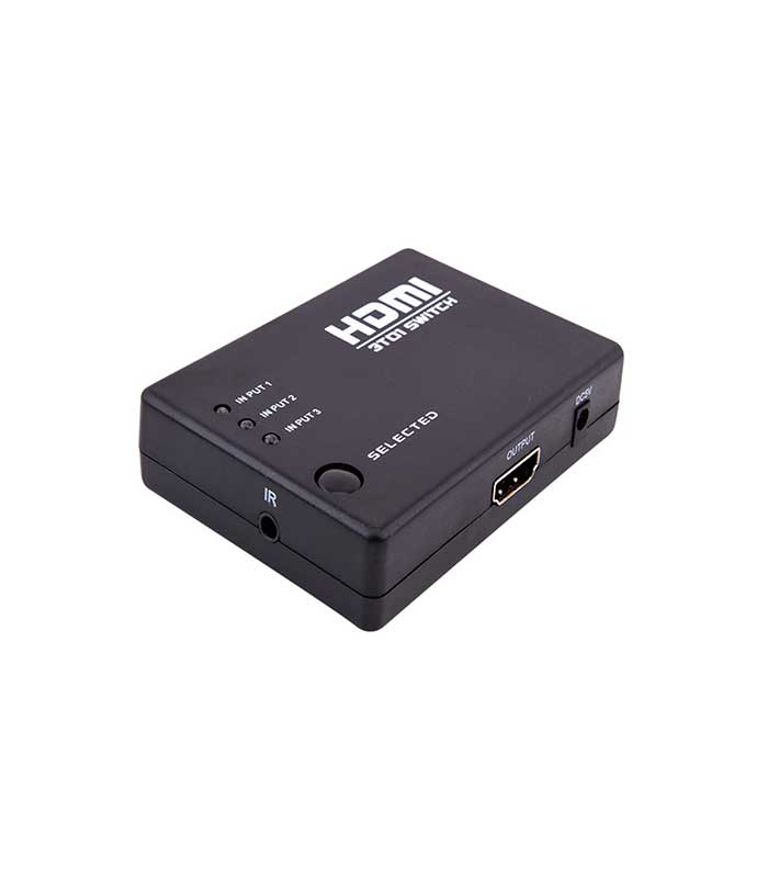 HDMI μετατροπέας splitter 3 σε 1 με εξωτερικό IR και χειριστήριο