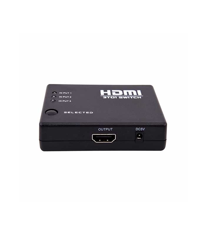 HDMI μετατροπέας splitter 3 σε 1 με εξωτερικό IR και χειριστήριο
