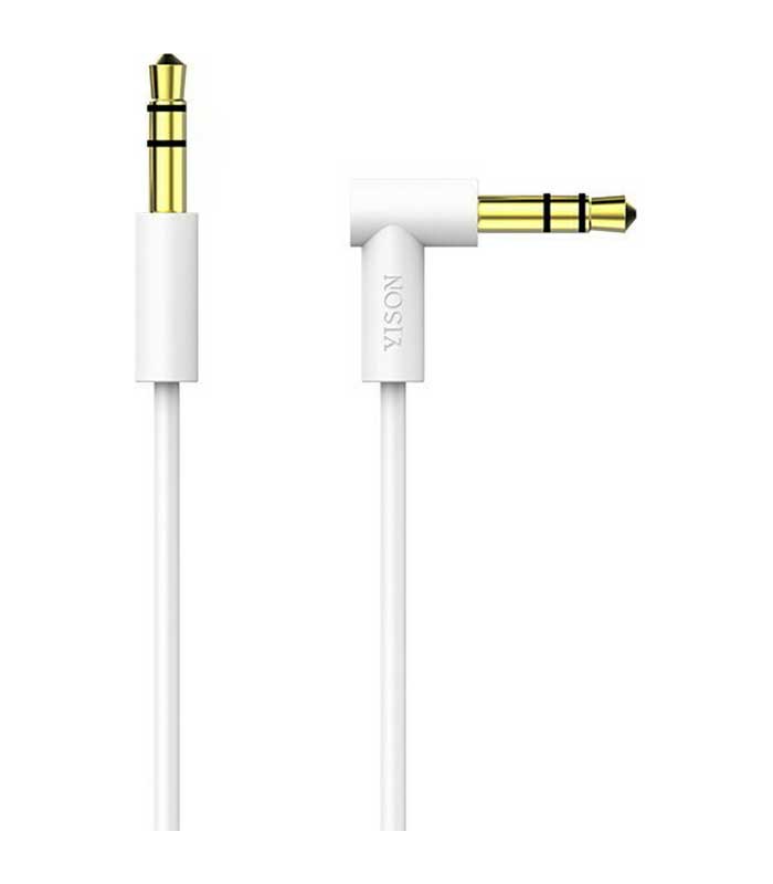 Yison Stereo 3pin Cable 3.5mm male - 3.5mm male Λευκό 1.5m (AC-05-WH)