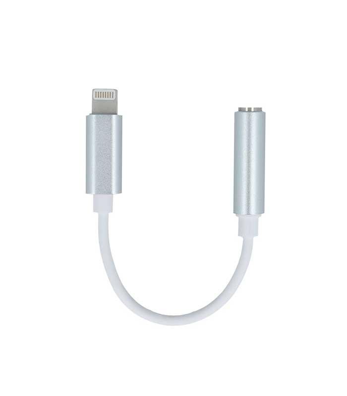 Forever Adapter για iPhone 8-PIN-audio jack 3,5 mm - Λευκό (D349)