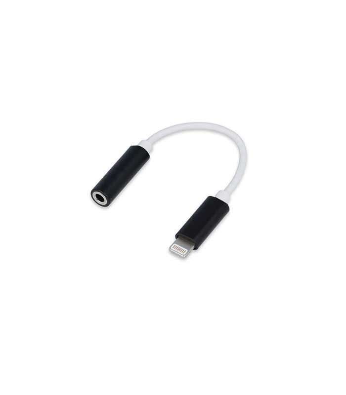 Forever Adapter για iPhone 8-PIN-audio jack 3,5 mm - Μαύρο (D349)