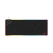 Havit MP902 XXL Gaming Mouse Pad Qi (80x30cm) με RGB LED & Ασύρματη Φόρτιση 10W, Μαύρο