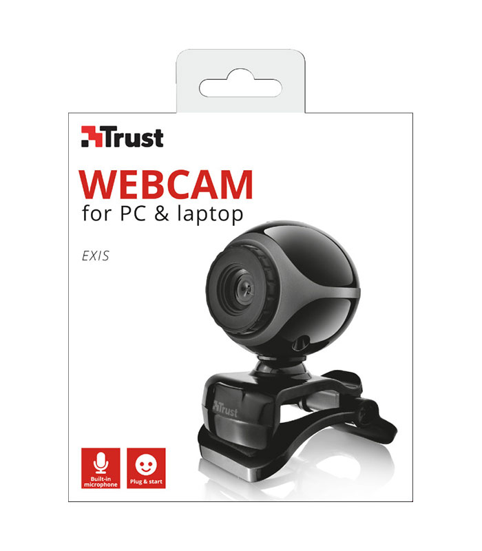 Trust Exis Webcam - Μαύρο/Ασημί