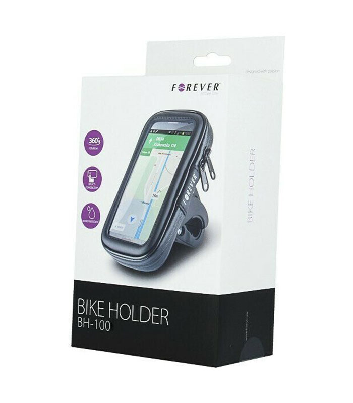 Forever Bike Holder Βάση Κινητού Μοτοσυκλέτας με Θήκη για το Τιμόνι έως 4.7''