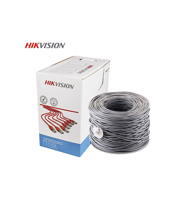 Hikvision U/UTP Cat.5e Καλώδιο Δικτύου Ethernet χωρίς ακροδέκτες 305m Γκρι