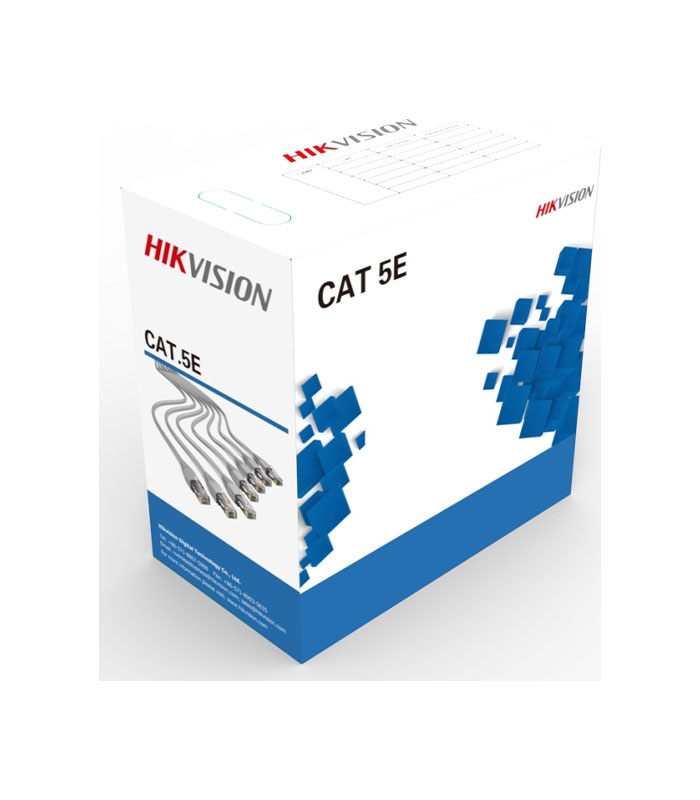 Hikvision U/UTP Cat.5e Καλώδιο Δικτύου Ethernet χωρίς ακροδέκτες 305m Γκρι