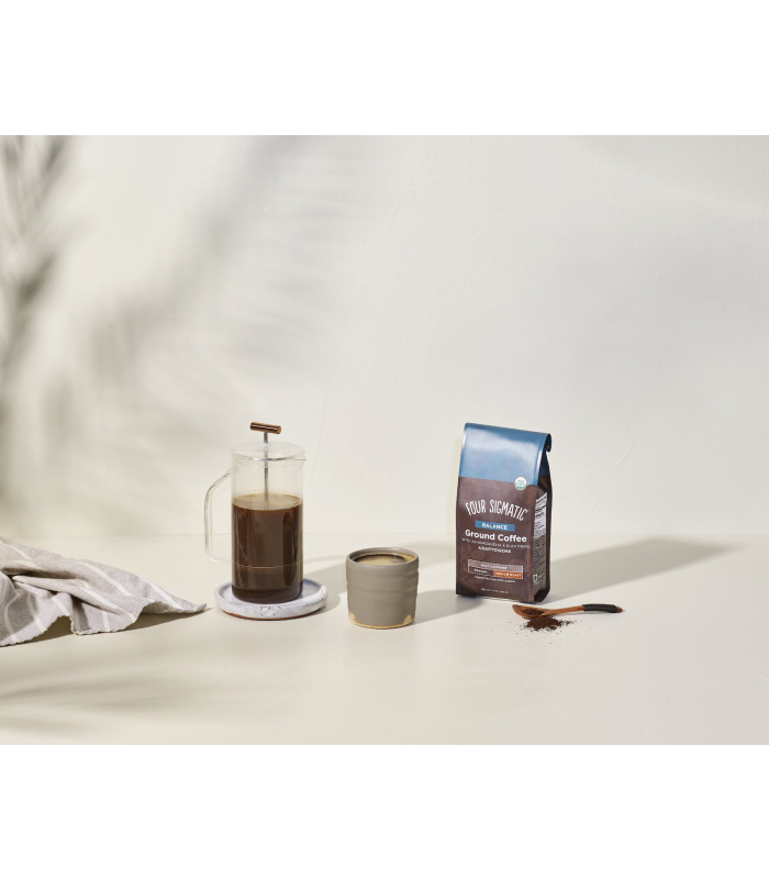 FOUR SIGMATIC - Ισορροπημένος Καφές με Ashwagandha & Ελευθερο-προσαρμογόνα (αλεσμένος) 340gr