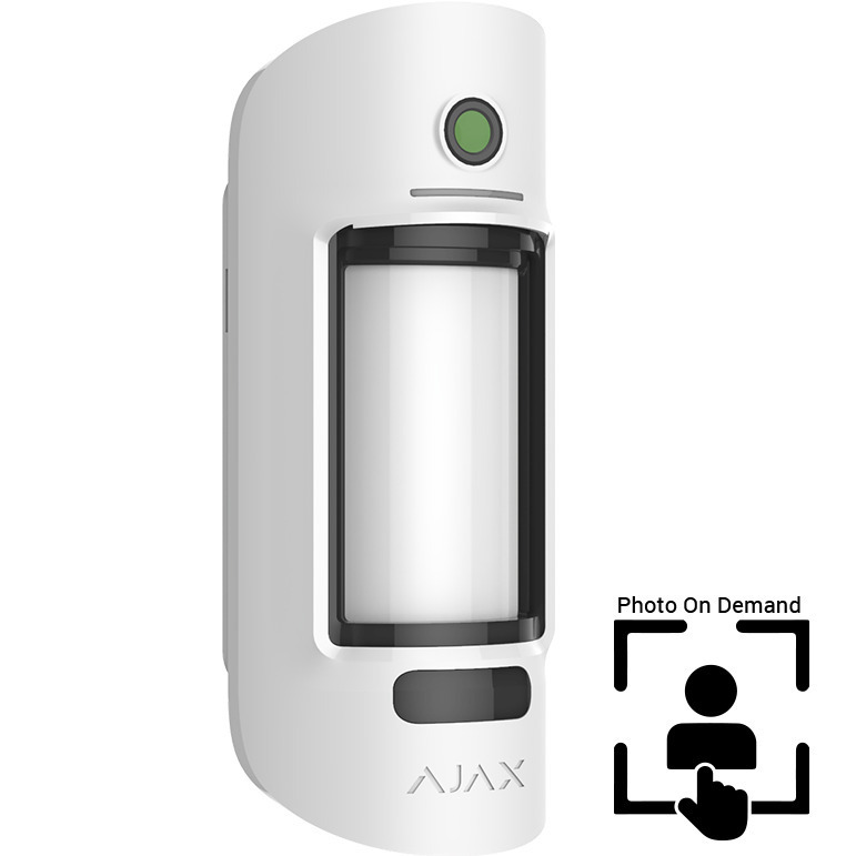 Ajax Systems MotionCam Outdoor (PhOD) Αισθητήρας Κίνησης PET Μπαταρίας με Εμβέλεια 15m σε Λευκό Χρώμα